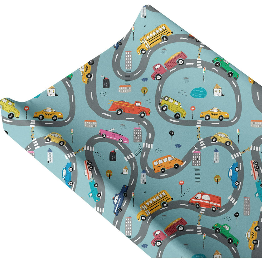Print Organic Changing Pad Cover