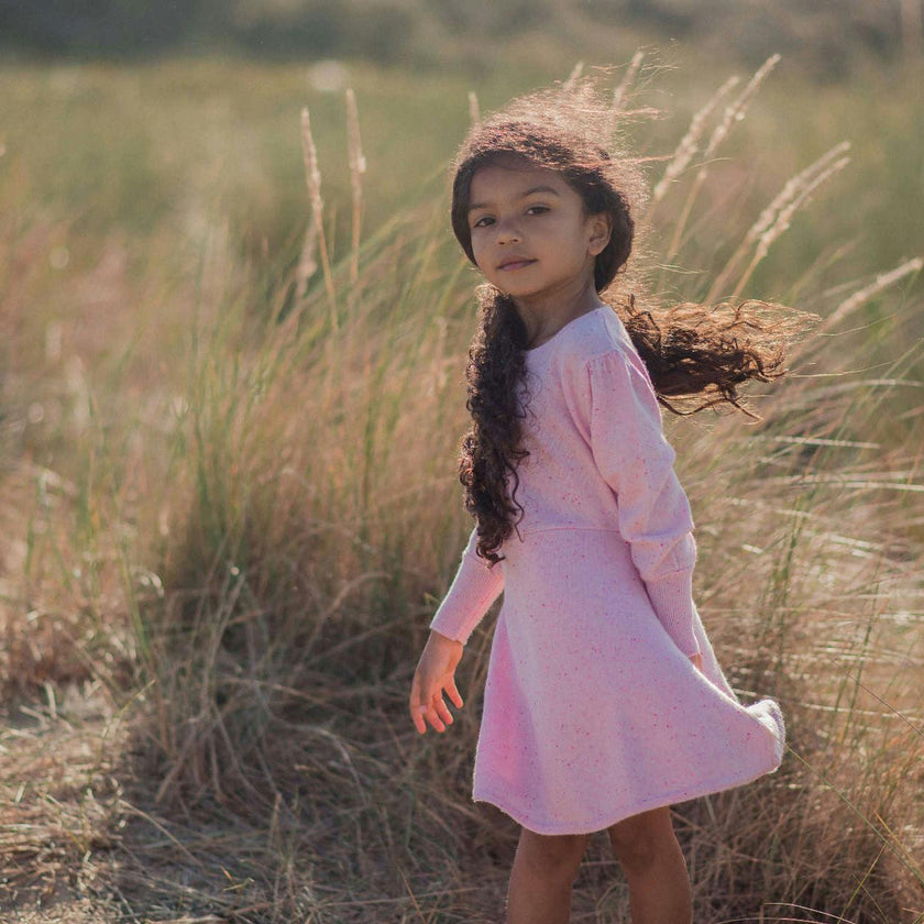 Candy Floss Swing Dress | 100% cashmere