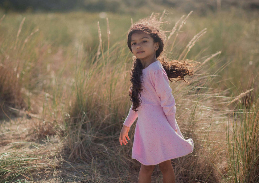 Candy Floss Swing Dress | 100% cashmere