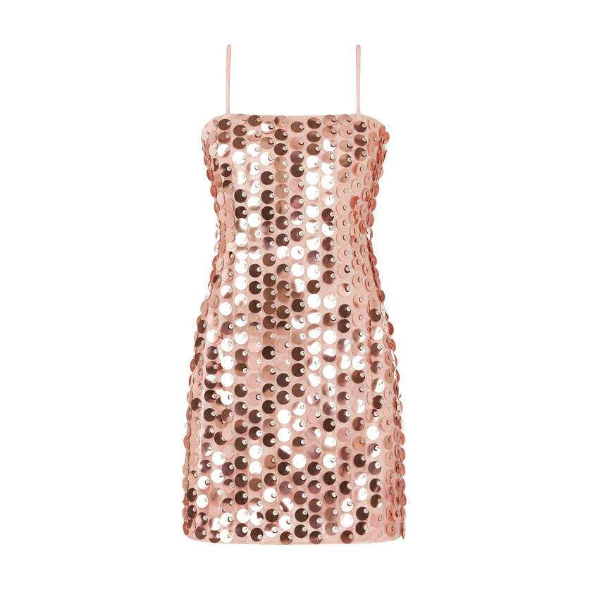 Davie Pink Disco Sequin Dress