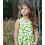 Cross Back Twirly Dress in Pickles