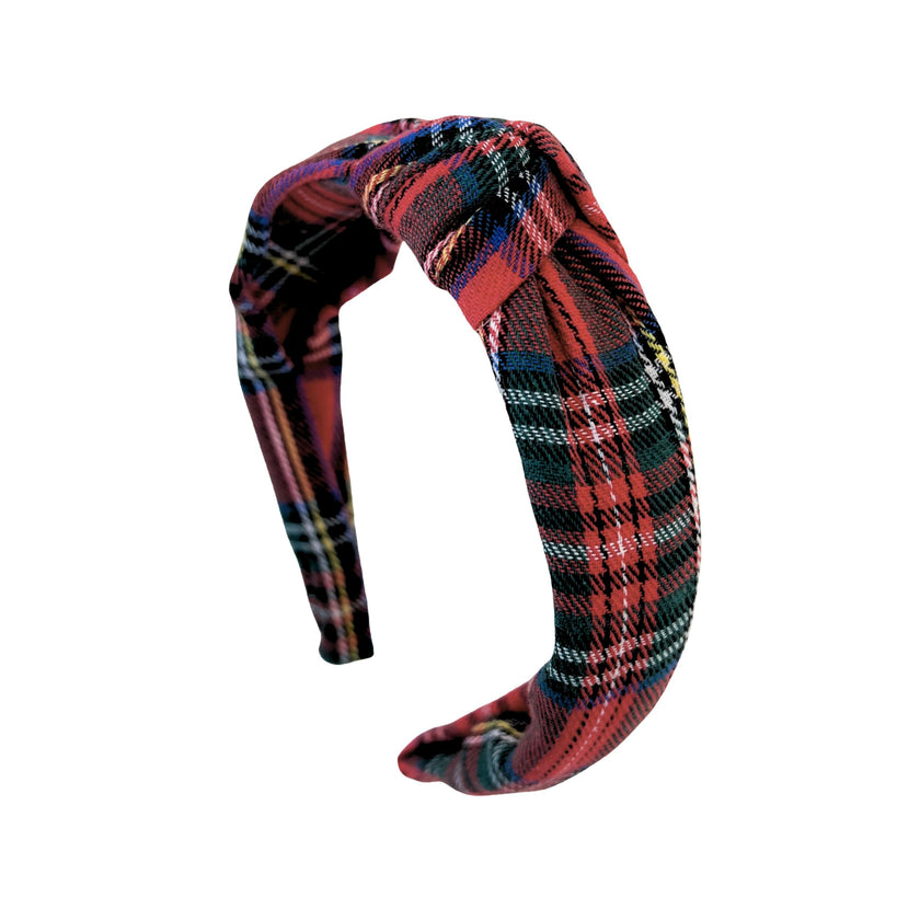 Plaid Knot Headband