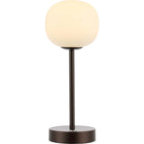Natalia 12.25" Modern Minimalist Iron Rechargeable Integrated LED Table Lamp