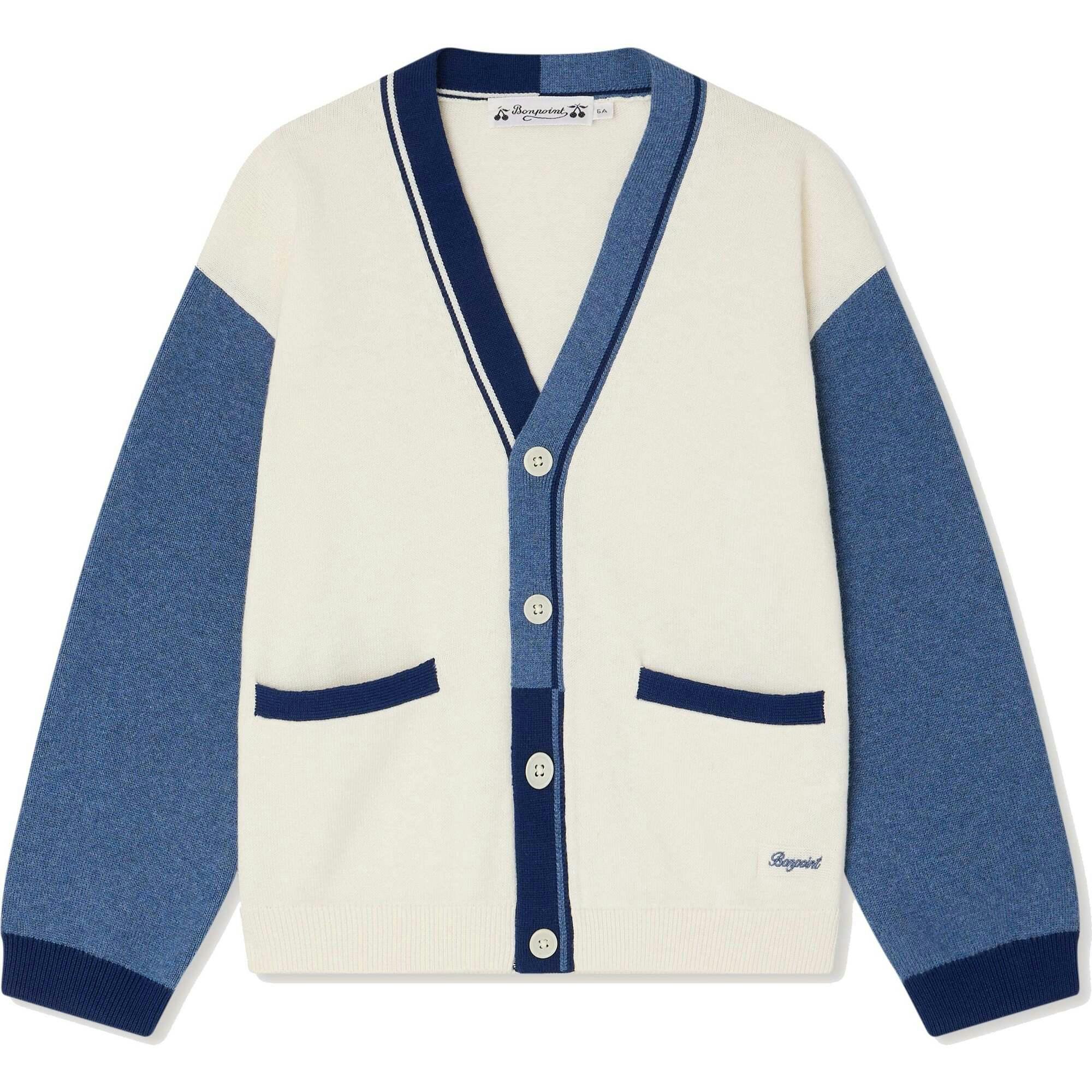 BONPOINT Loris Cardigan - Ra Blanc Lait