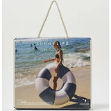 Tube Pool Ring: Navy Stripe