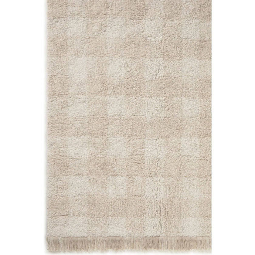 Washable Rug Vichy Ivory