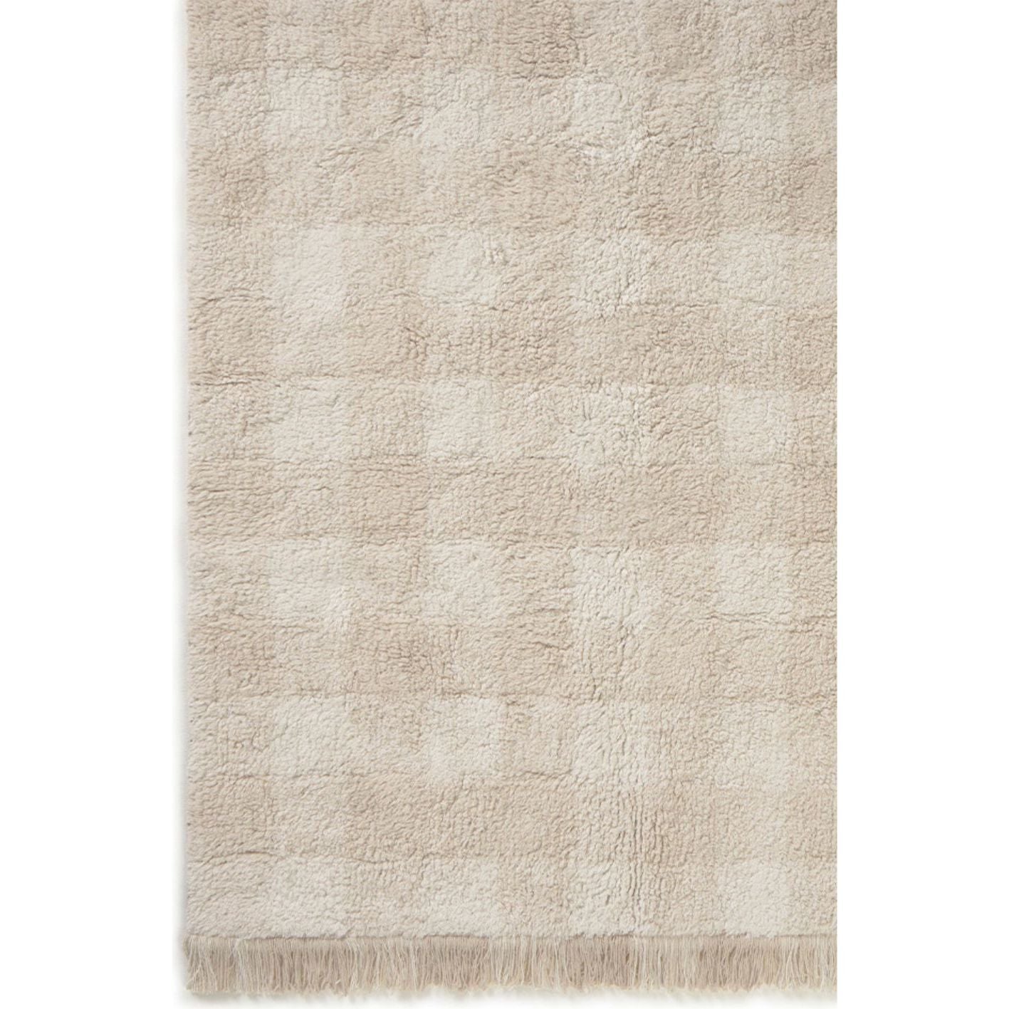 Washable Rug Vichy Ivory