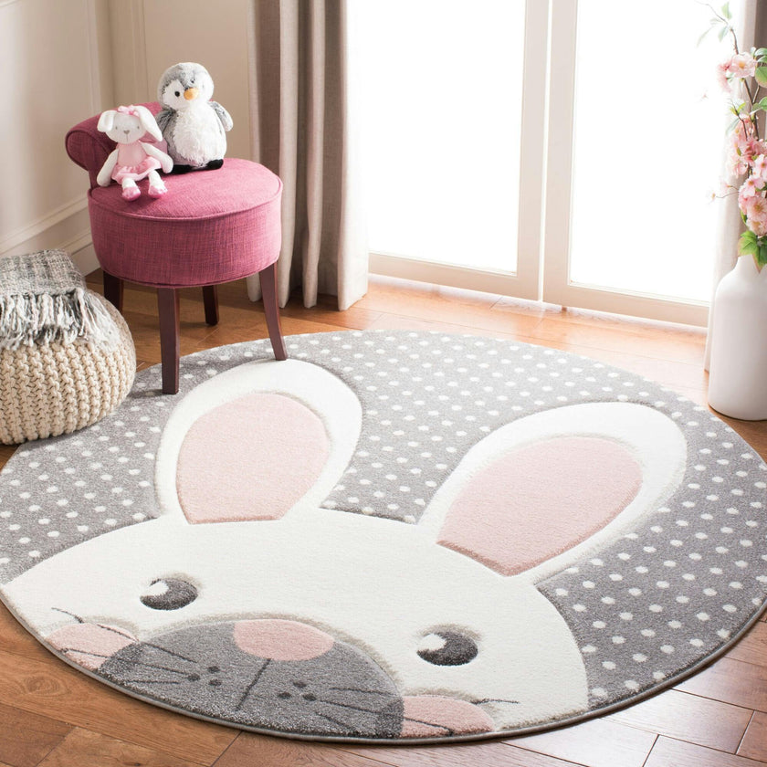 Carousel Kids Hopper Rug, Pink