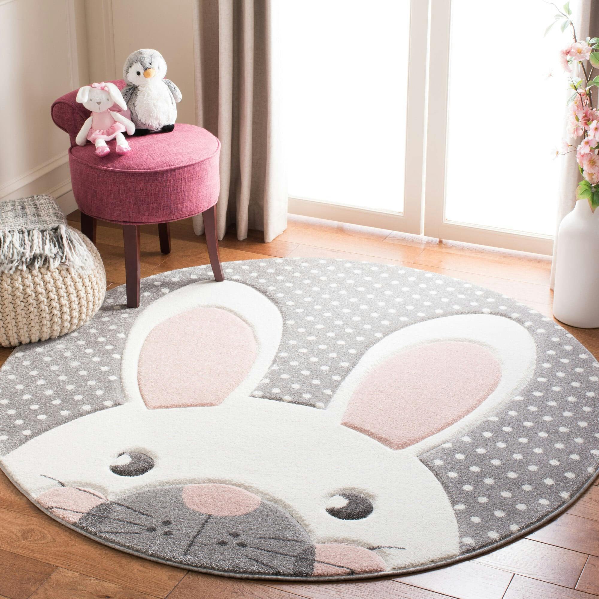 Carousel Kids Hopper Rug, Pink