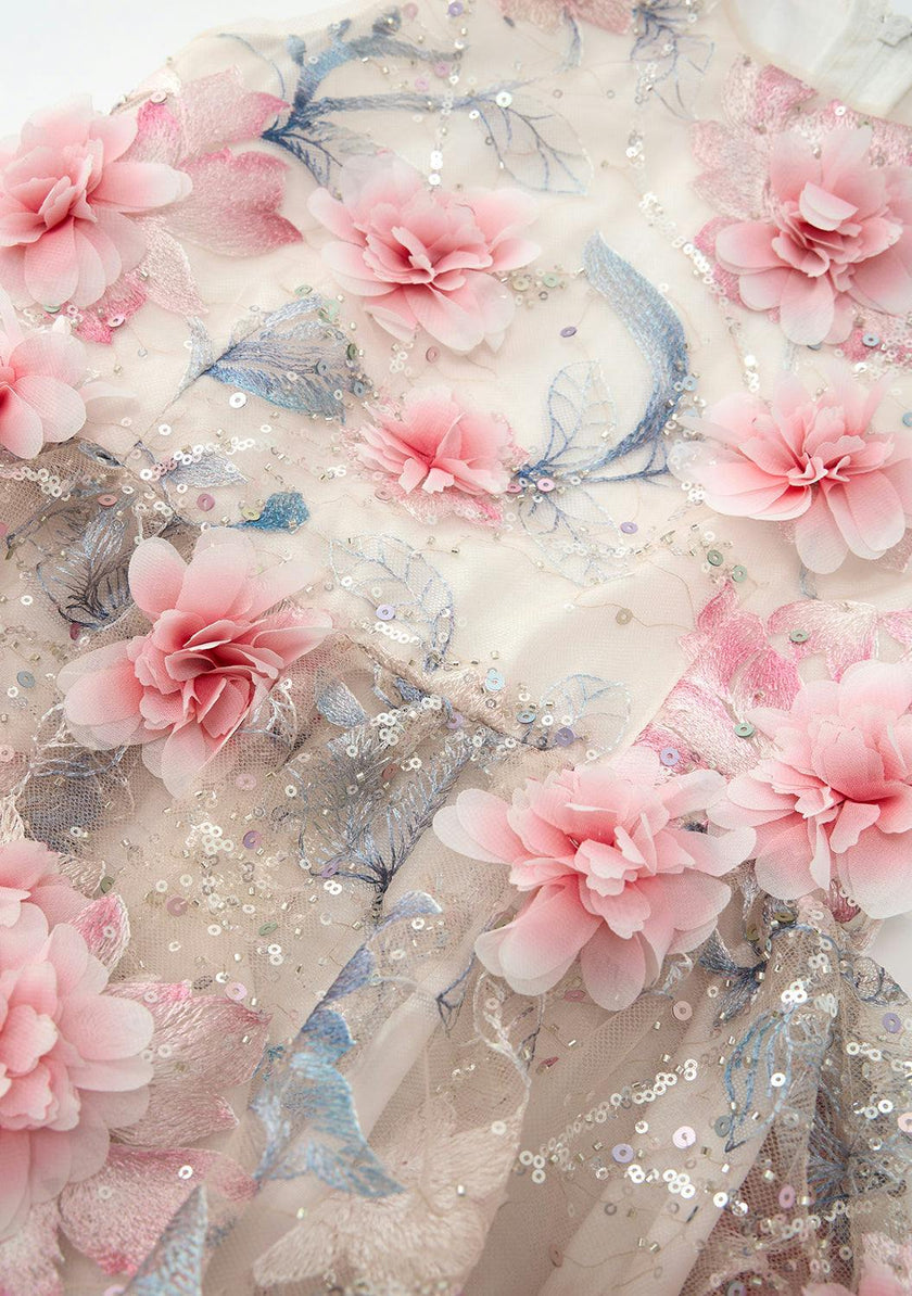 Rosalia Embroidered Mini Dress