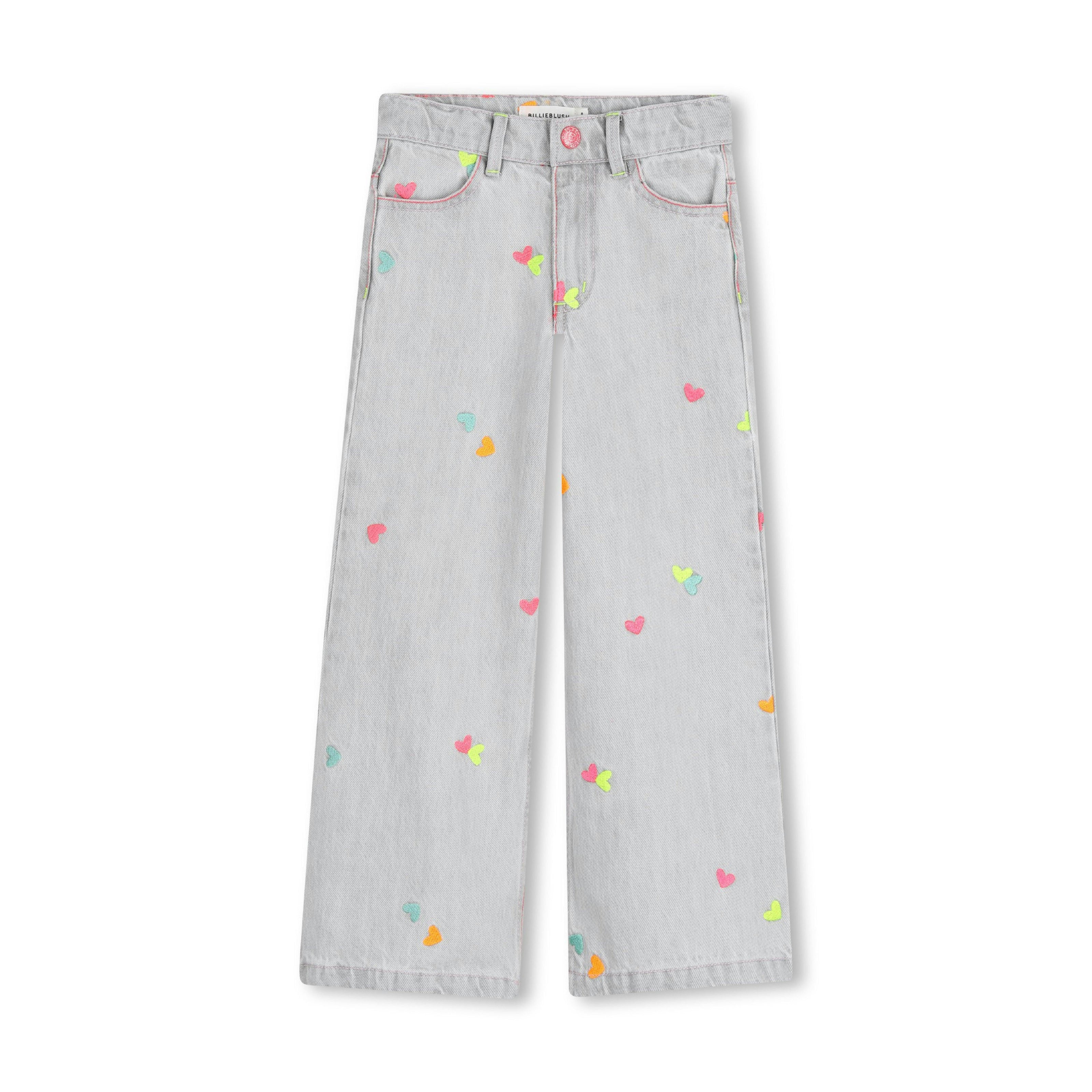 Light Gray Wide-Leg Kids’ Pants