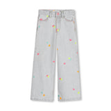 Light Gray Wide-Leg Kids’ Pants