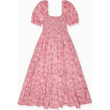 Nicky Hilton x La Coqueta Pink Toile de Jouy London Women Long Dress