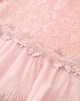Peggy Lace Midi Dress, Pink