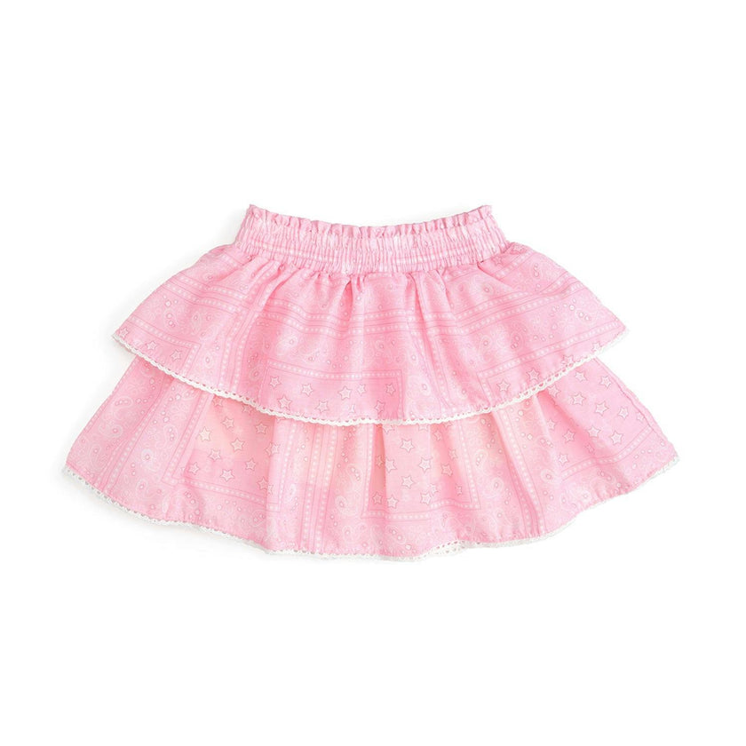 Pink Bandana Western Skort