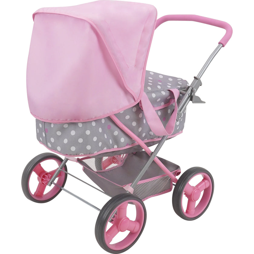 Cotton Candy Pink Baby Doll Pram Doll Accessory - Pink