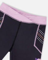 Athletic Biker Shorts In Recycled Polyester Black