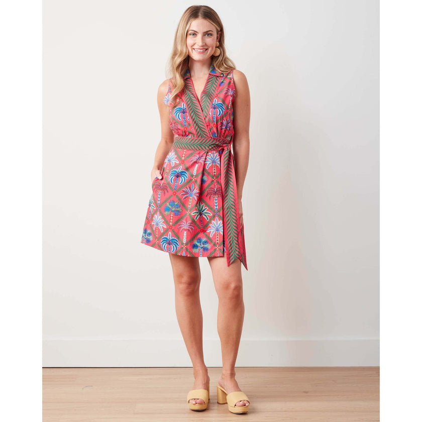Palm Tree Paradise, Playa Dress, Cocktail Umbrella