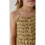 Smock Button Front Tiered Dress