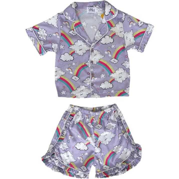 I Dream Of Rainbows Silk Shirt & Short Set