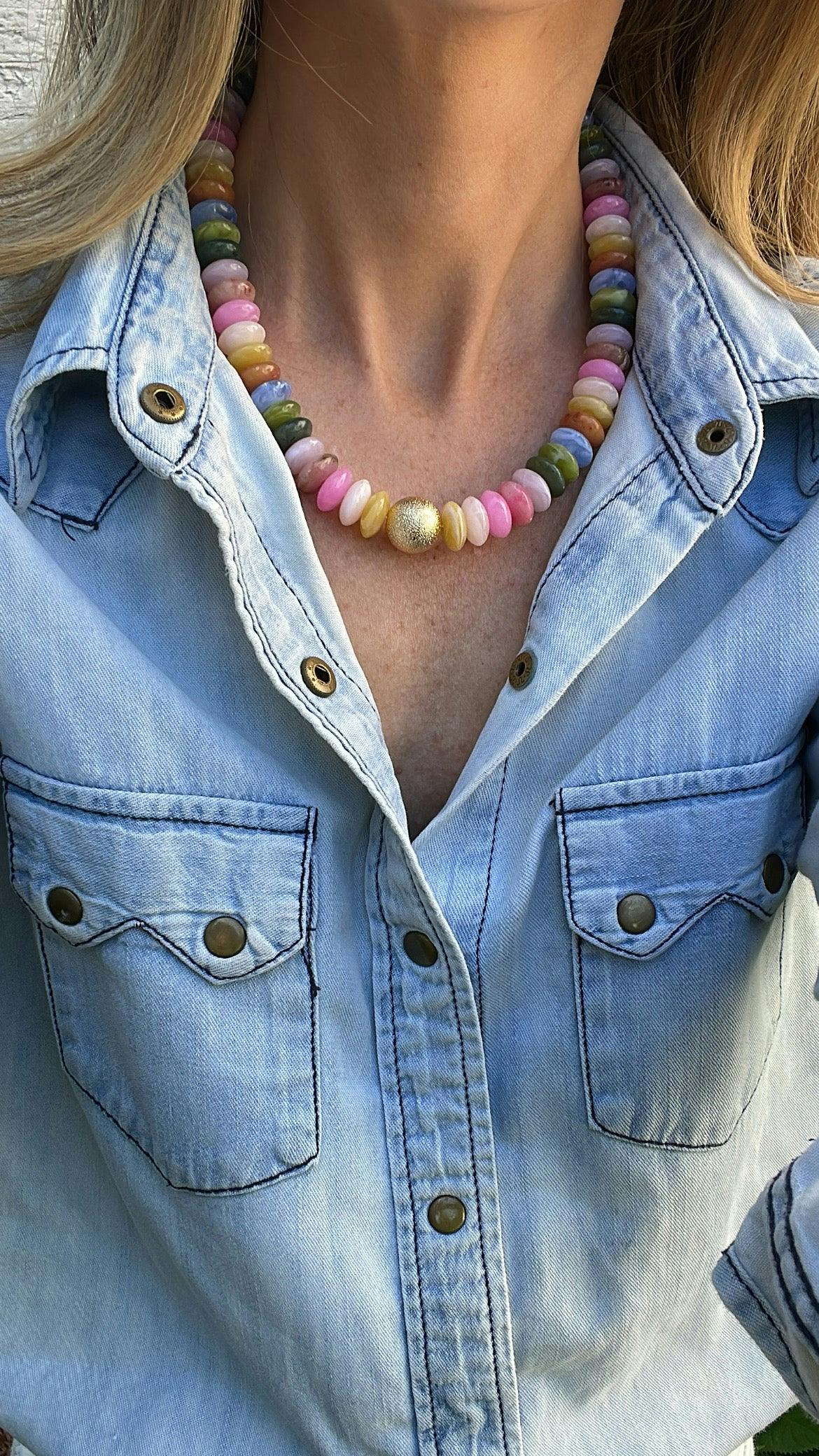Dream in Color Resin Necklace