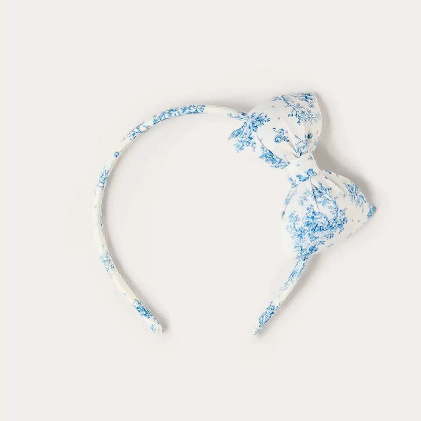 Audrey Toile Medium Bow Hairband