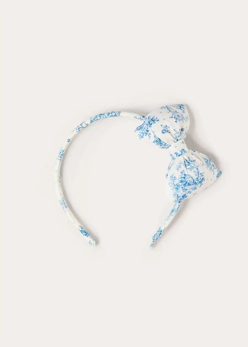 Audrey Toile Medium Bow Hairband