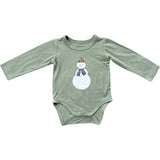 Baby Long Sleeve Bodysuit Snowman