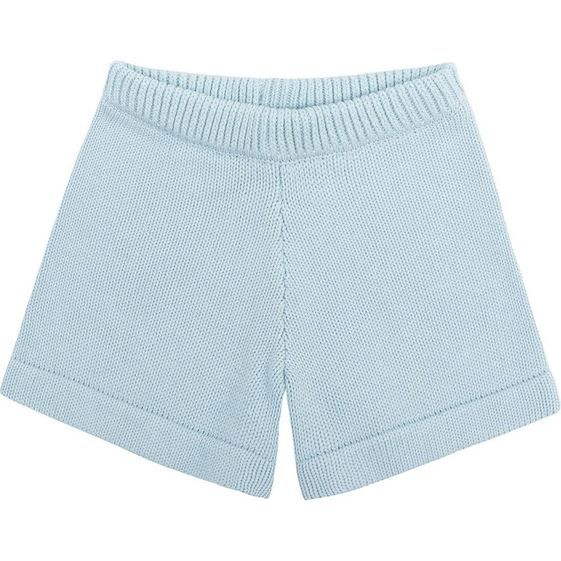 Unisex Light Blue Knit Short