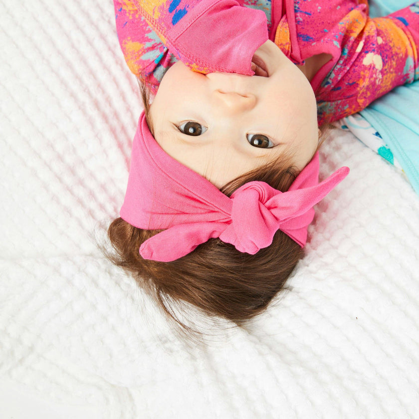 Bow Headband - Magenta