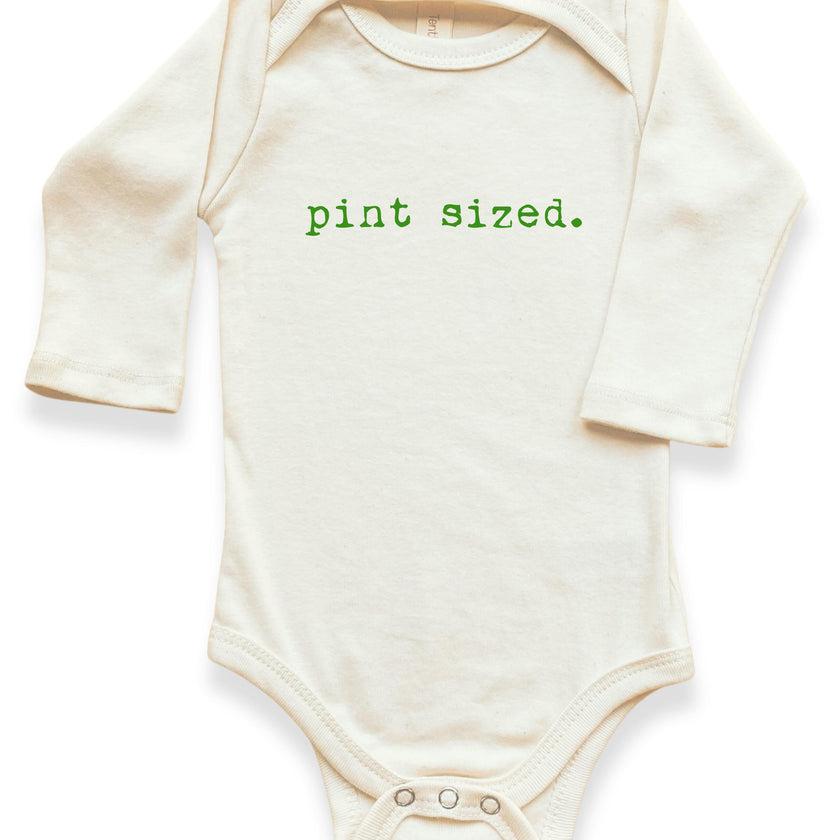 Pint Sized Organic Baby Bodysuit Long Sleeve