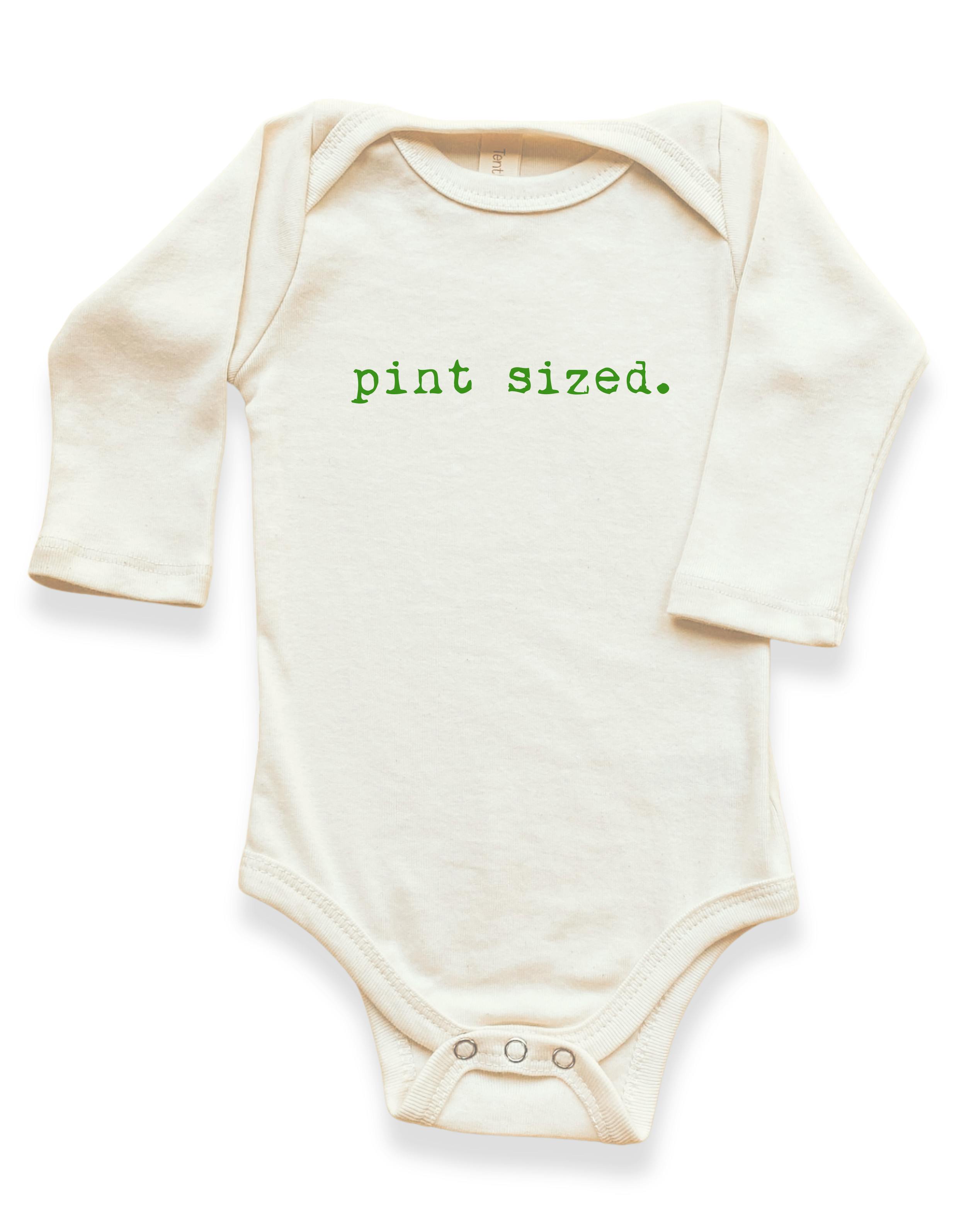 Pint Sized Organic Baby Bodysuit Long Sleeve