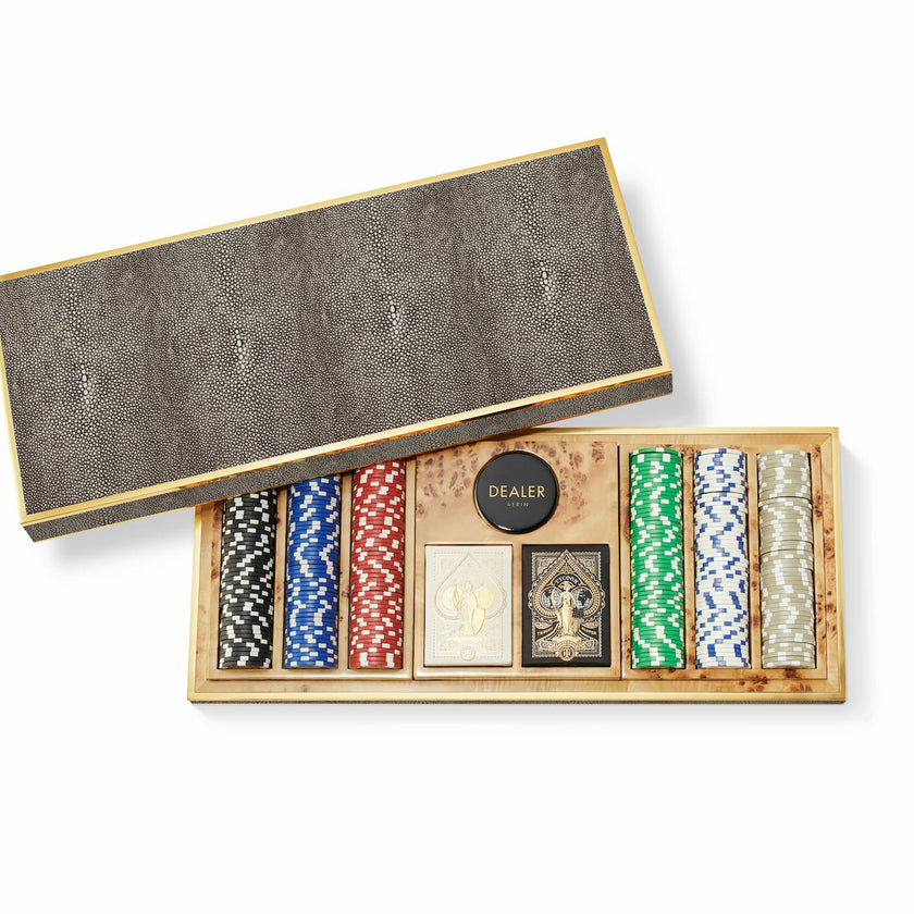 Shagreen Poker Set