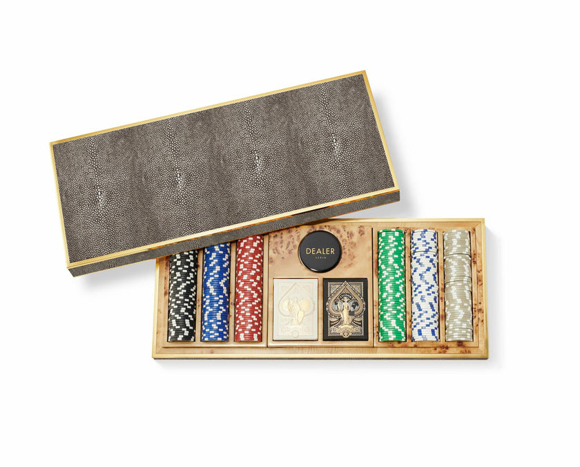 Shagreen Poker Set