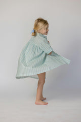 Girls Coverup in Stripe in Blue Jay