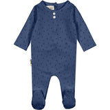 Buttons & Polka Dots Footie, Blue