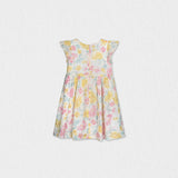 Eugenie Baby Dress Sleeveless, Yellow Pink Lagoon