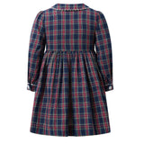 Tartan Button-Front Dress