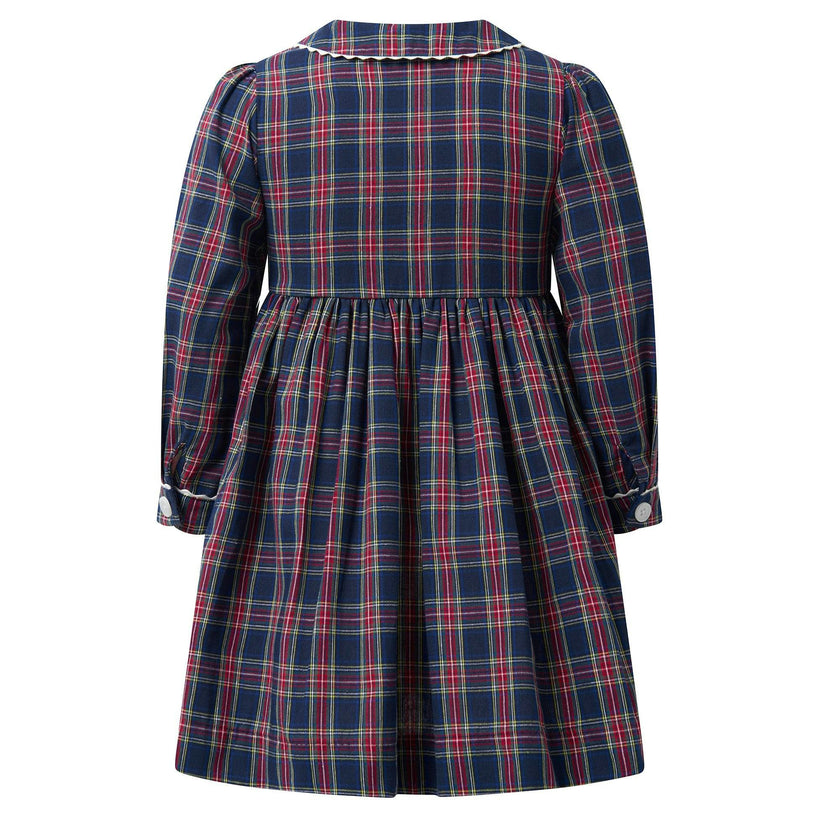 Tartan Button-Front Dress
