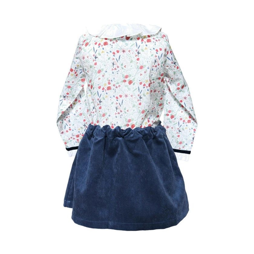 Corduroy Pocket Skort - Blue
