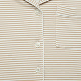 Oatmeal Stripe Bamboo Women's Nightshirt