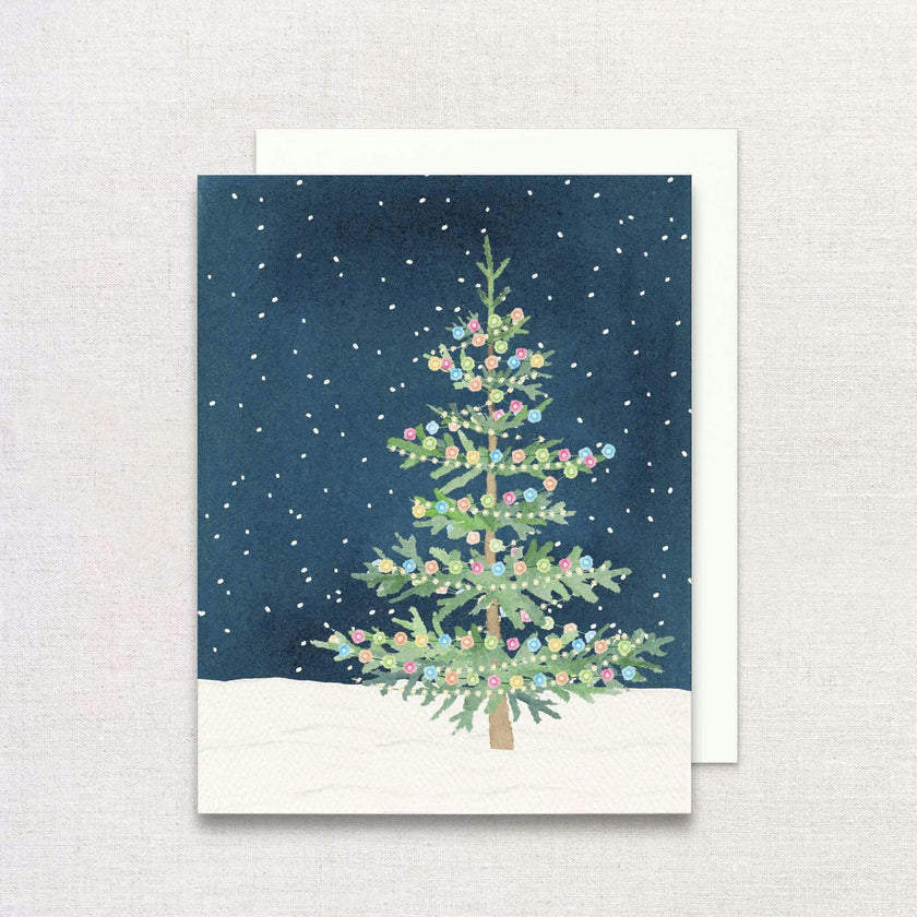 Whimsical Christmas Tree Greeting Card