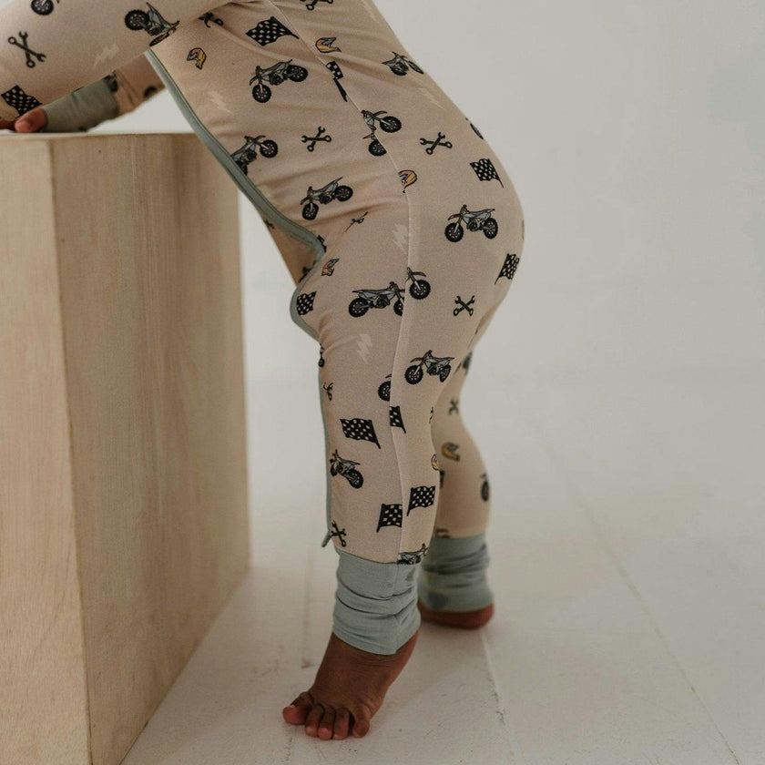 Long Sleeve Zip Romper