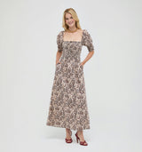 The Malene Nap Dress -  Chedworth Paisley Brown
