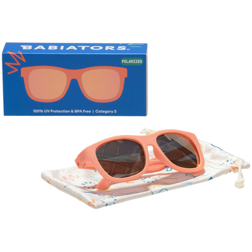 Polarized Navigator Sunglasses: Perfectly Papaya