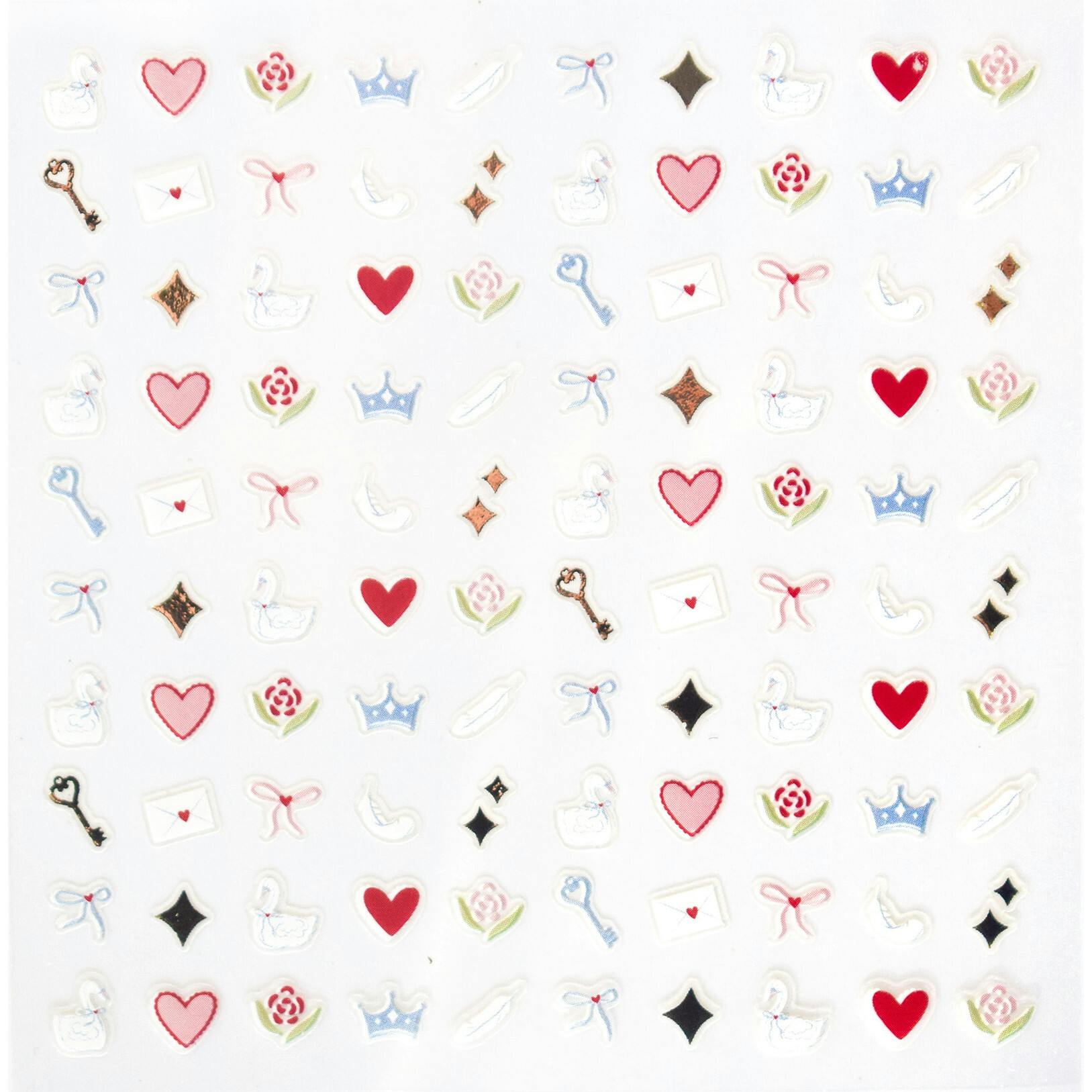 Love Birds Nail Stickers