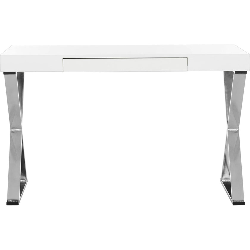 Paley Lacquer & Chrome Desk
