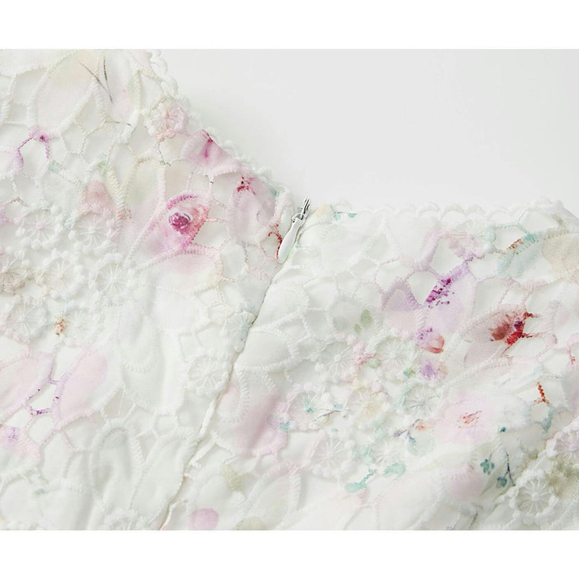 Belle Embroidered Mini Dress