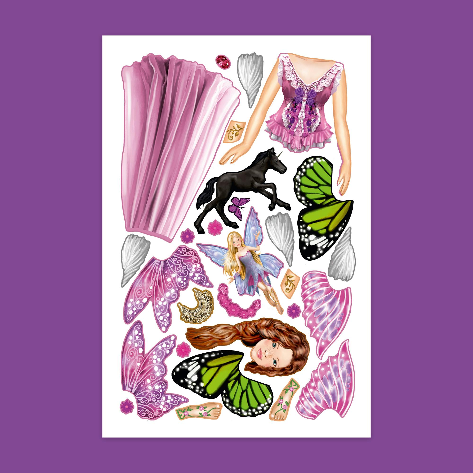 Color & Sticker Fun: Elves