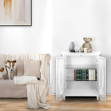 Florence 2 Door Wooden Floor Cabinet with Adjustable Shelves